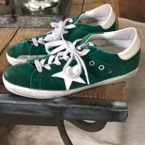 Emerald Velvet GG Superstar size 38